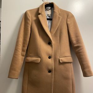 JCrew Camel dress coat size 00